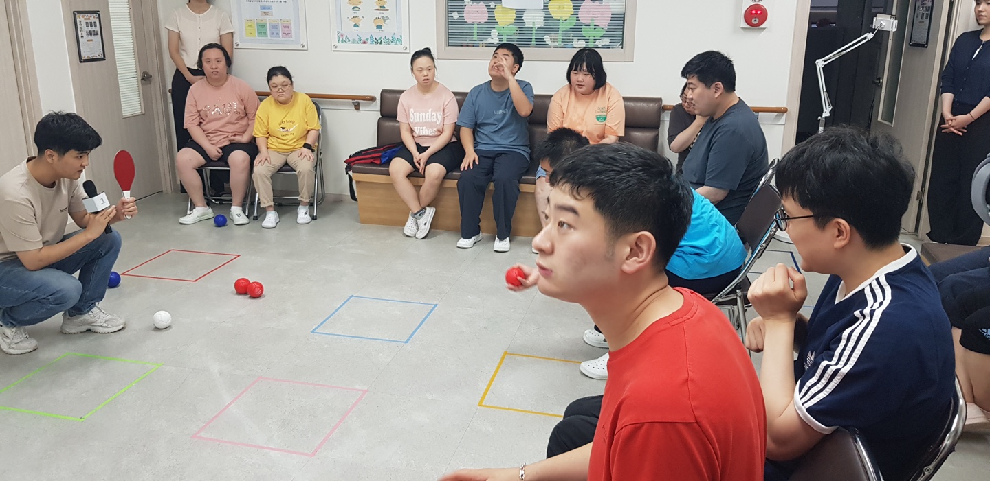 2025년 7월 동아리 보치아 대회입니다.